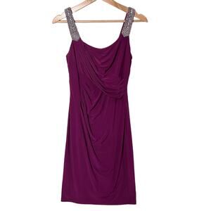 Lauren Ralph Lauren Purple Midi Dress